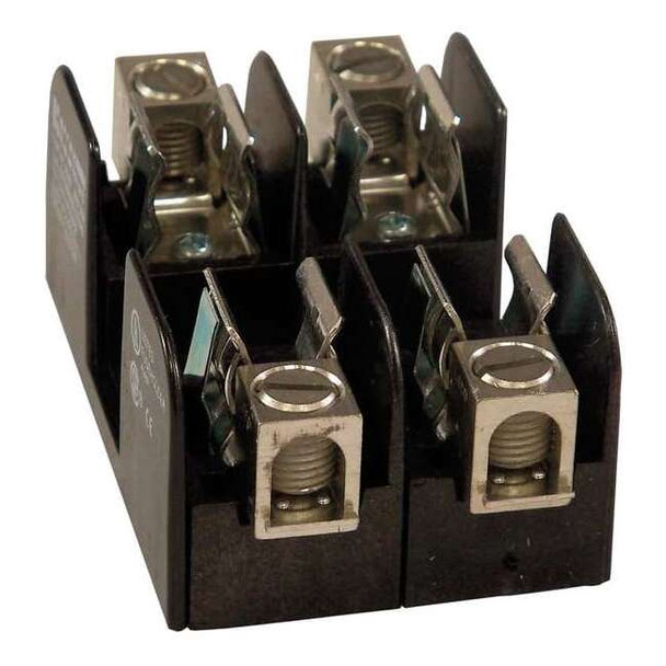 Open Fuse Block, 0 to 30A Amp Range, 250V AC/DC Volt Rating, 2 Poles, Box Lug