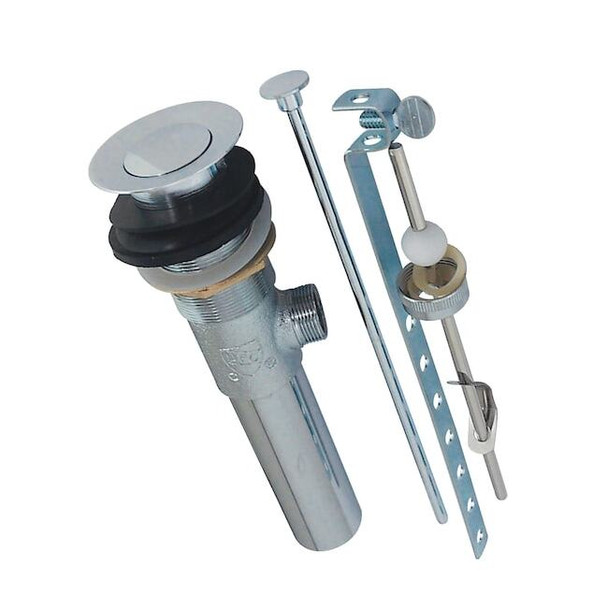 Brass, Bathroom Sink Drain, Pop-Up Drain with Overflow Hole