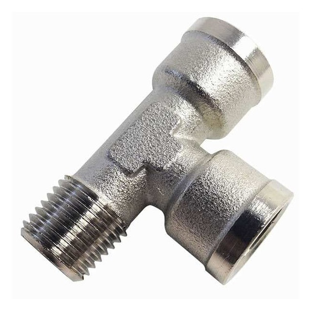 Female x Male Run Tee Brass Tee, 1/8 in Female BSPP X 1/8 in Female BSPP