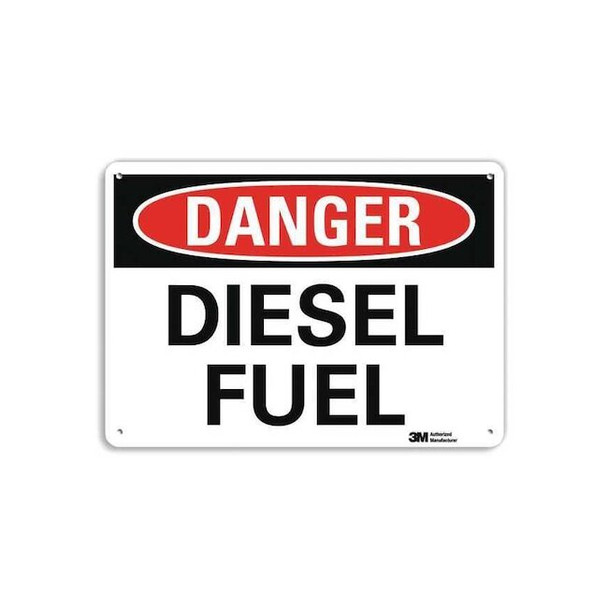 Danger Sign, 10 in H, 14 in W, Horizontal Rectangle, English, U3-1294-NA_14x10