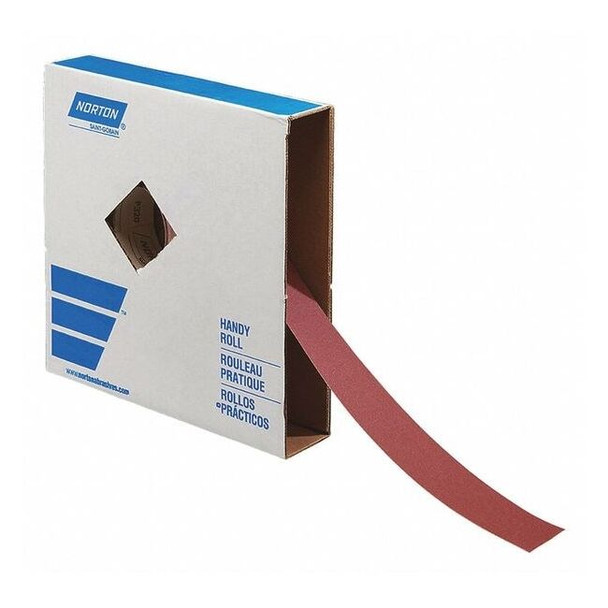 Norton Abrasives Abrasive Roll,150 ft. L,Super Fine,Red 66261136211