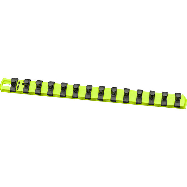 13” Socket Organizer with 14 Twist Lock Clips - HI-VIZ - 3/8” 8438HV