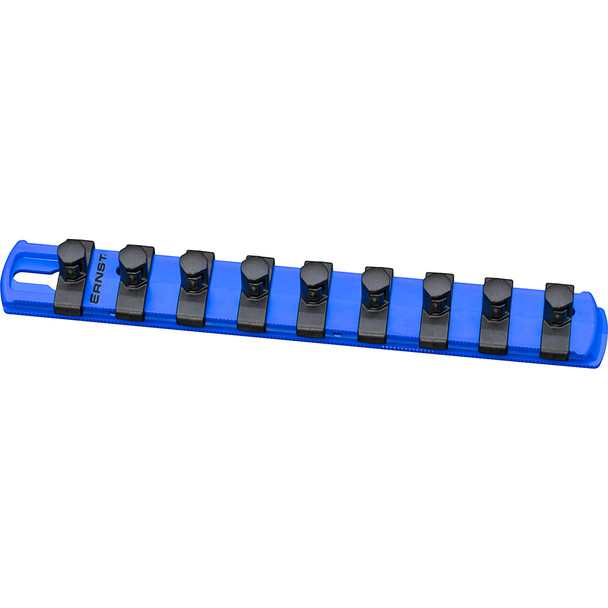 8” Socket Organizer and 9 Socket Clips - Blue - 3/8” 8408