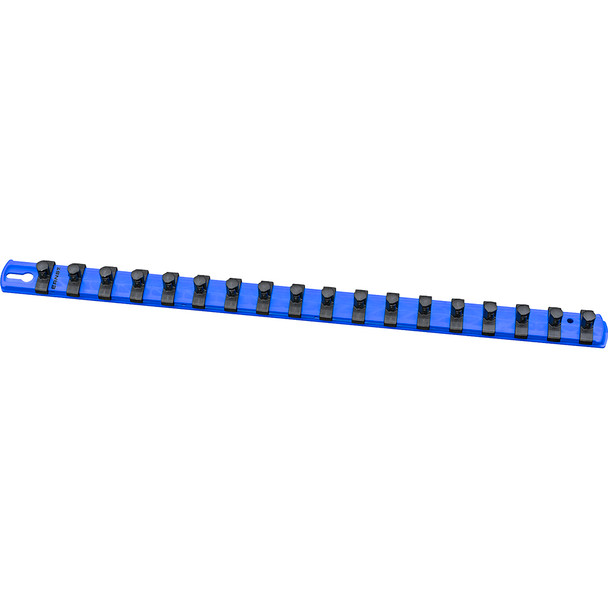 18” Magnetic Socket Organizer with 18 Twist Lock Clips - Blue - 3/8” 8404M