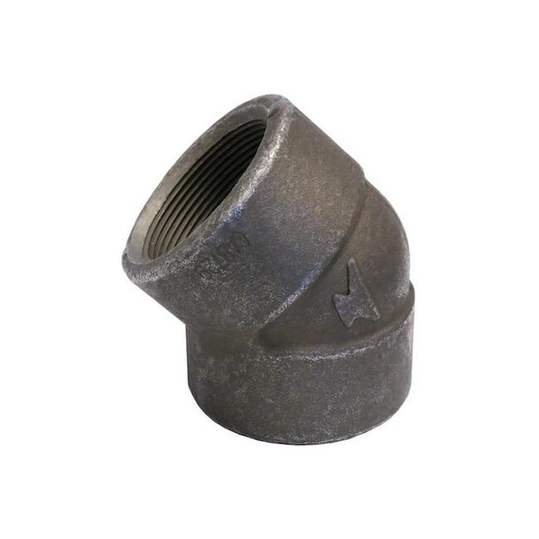 45 Degrees  Elbow Elbow, 3/4" Pipe, FNPT, Forged Steel, Class 2000