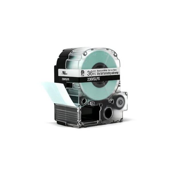Epson Label Cartridge, Black on White, Labels/Roll: 225 236VSLPX