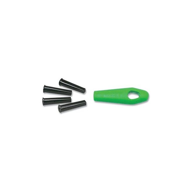 Plastic File Handle, Contoured, Push-On, 4 in OAL, for 6 in, 8 in, 10 in Files