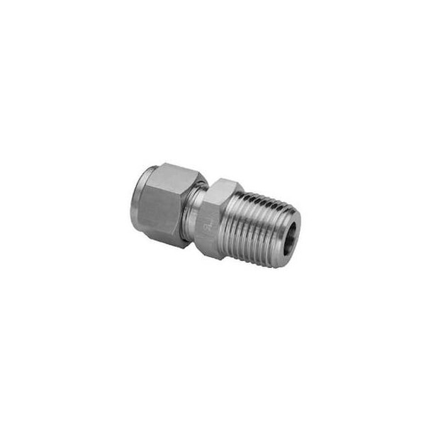 Ham-Let Elbow, SS, Comp. 10 mm, MNPT 1/2 in 769L SS 10MMX 3/8