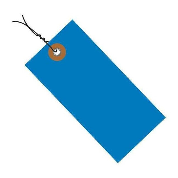 Tyvek Shipping Tags, Pre-Wired, 6 1/4" x 3 1/8", Blue, PK100 G14083A