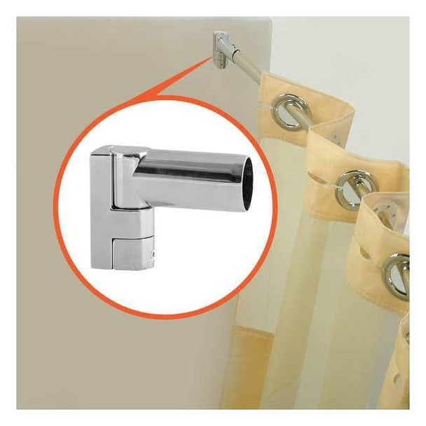 Wingits Curved Shower Rod,57-3/4In,9In Proj.,PK6 WOCBS5SP