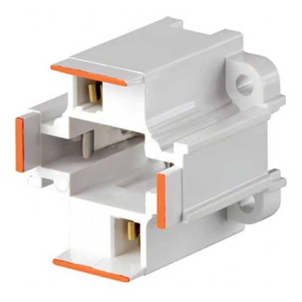 Leviton Lampholder,75 W,White,2-Pin (G24d-3) 26725-213 Pack of 5