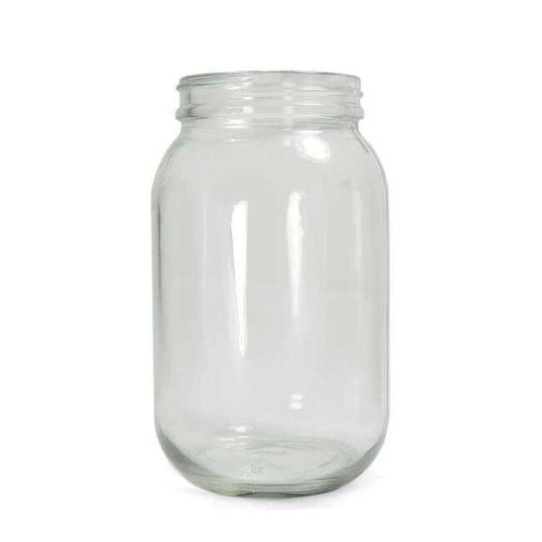 Manufacturer Varies Bottle Wide Mouth Glass 128 Oz Clear,PK4 GLA-00883