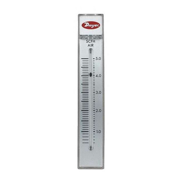 Dwyer Instruments Flowmeter, range 2-20 SCFH air. RMB-51-SSV