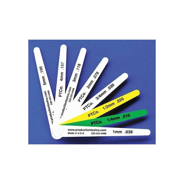 Assembly Tool Feeler Gauge,0.649 In Thick,4 In L Blade L - 8
