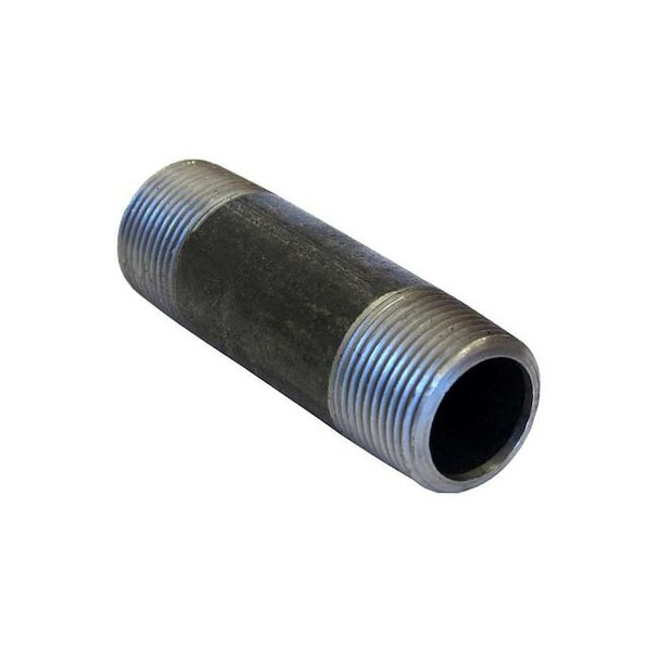 Beck PipeNipple,Steel,1/8",NPTxNPT,6" 0330502204