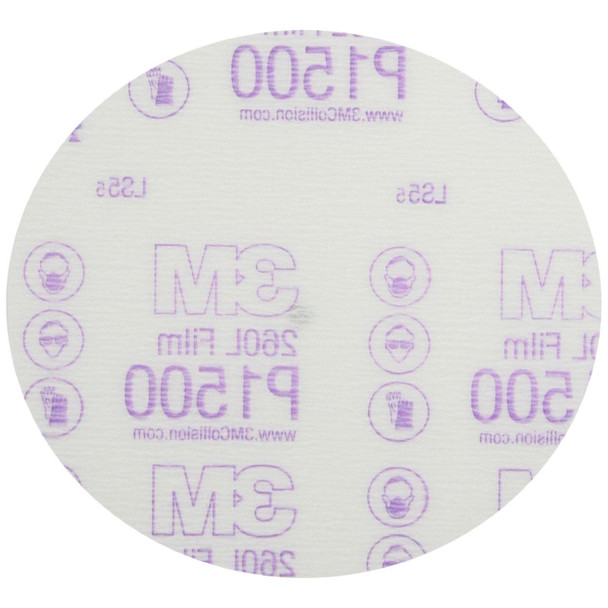 Hookit™ Red Finishing Film Abrasive Disc 260L, 01184, 6 in, P1500 1184