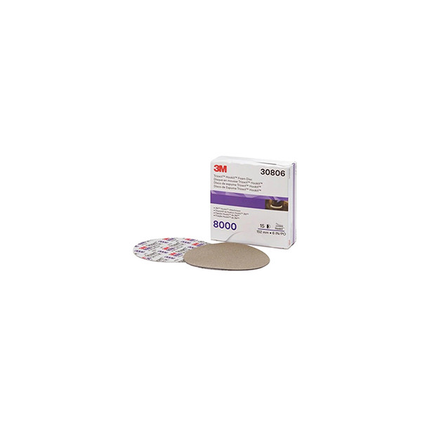 Trizact™ Hookit™ Foam Disc 30806, 8000, 6 in 30806