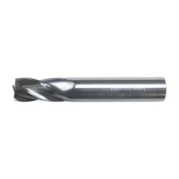 Micro 100 Sq. End Mill,Single End,Carb,9/64" GEM-140-4X