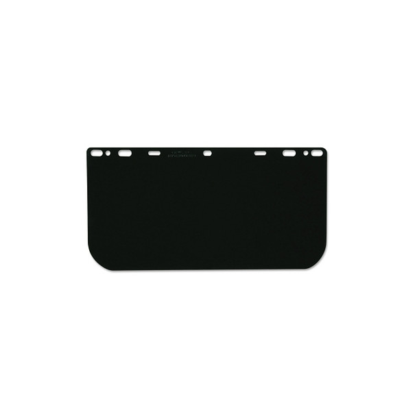 Universal Faceshield, Polycarbonate, Dark Green, 16 in L, 8 in H