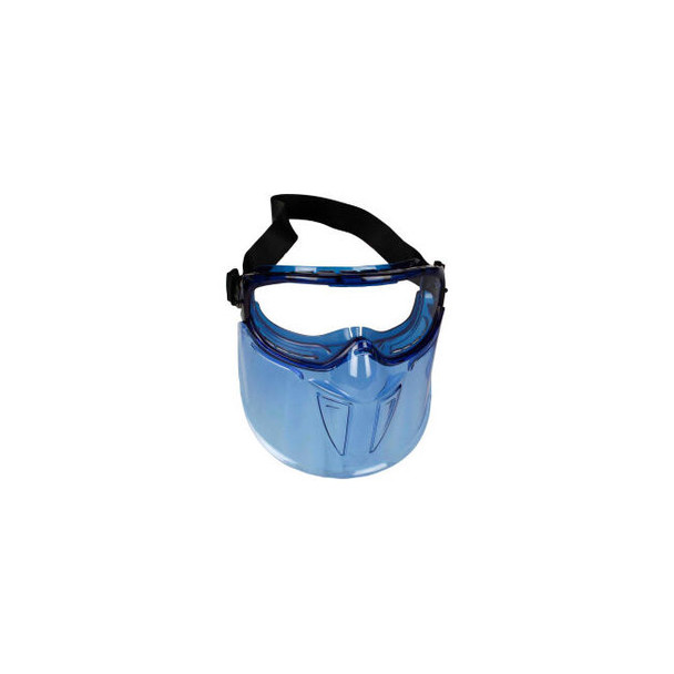 Jackson Safety 21000 Blue Goggle with Flip Up Chin Guard Clear Anti-Fog