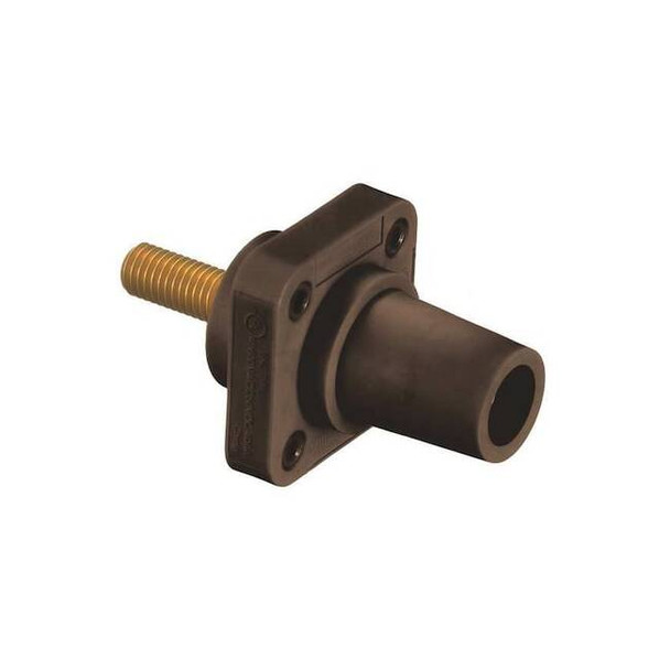 Hubbell Wiring Device-Kellems Recpt,Brown,Female,Stud Terminals,400 A HBLFRSCBN