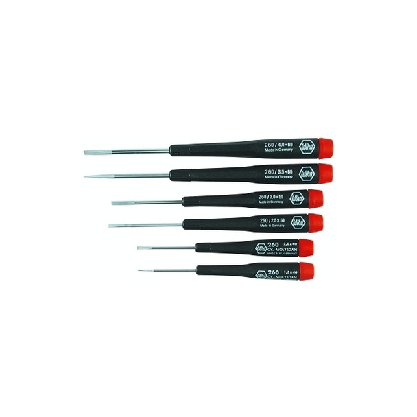 Precision Tool Sets, Slotted, 6 Piece