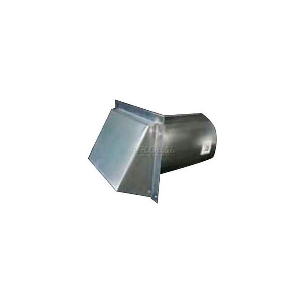 Speedi-Products Galvanized Wall Caps With Spring Damper SM-RWVD 10 10""