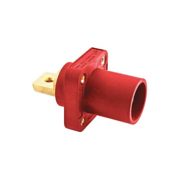 Hubbell Wiring Device-Kellems Receptacle,Red,Male,Bus Bar,400 A HBLMRBR