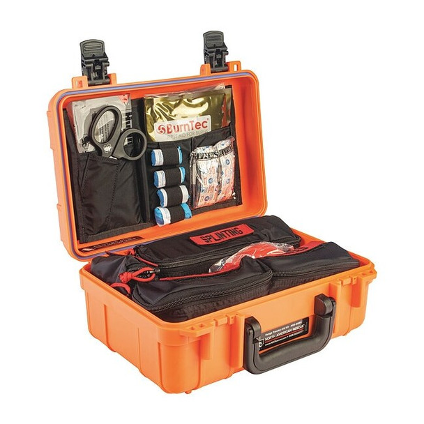North American Rescue Trauma Aid Kit, Plastic Case, 83 Components 85-3131