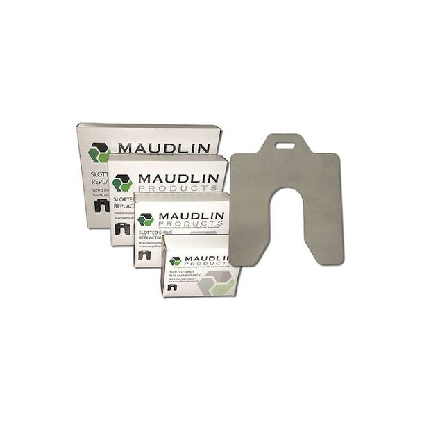 Maudlin Products Slotted Shim H-8 x 8" x 0.003", Pk20 MSH003