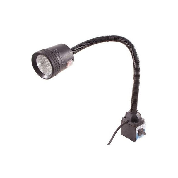 LED Goose Neck Work Light On Magnetic Base, 18-1/2" Flexible Shaft