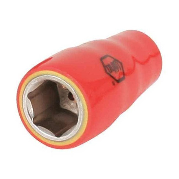 Wiha 1/4 in Drive, 1/2" Hex, SAE Socket 31344
