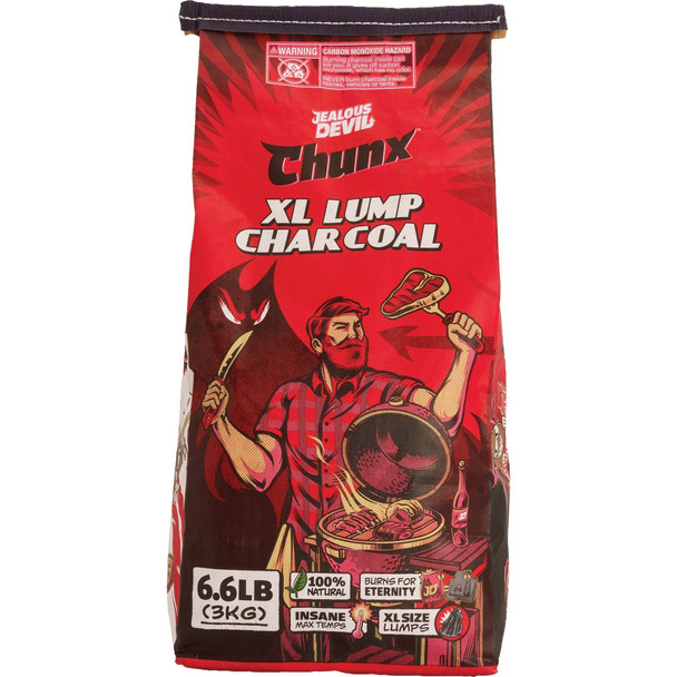 Jealous Devil Chunx 6.6 Lb. XL Hardwood Lump Charcoal JDCHXXL66