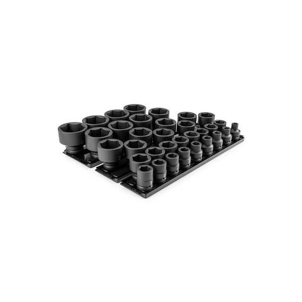 Tekton 3/4 in Drive Impact Socket Set, SAE, 33 pcs SID93107