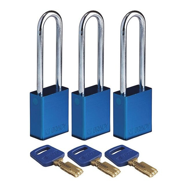 Brady ALU-BLU-76ST-KA3PK
