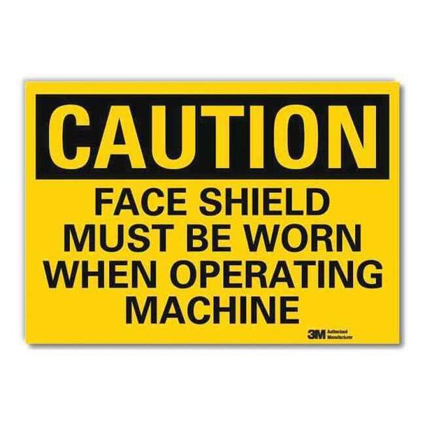 Lyle Caution Sign,7inx10in,Reflctv Sheeting U4-1297-RD_10X7