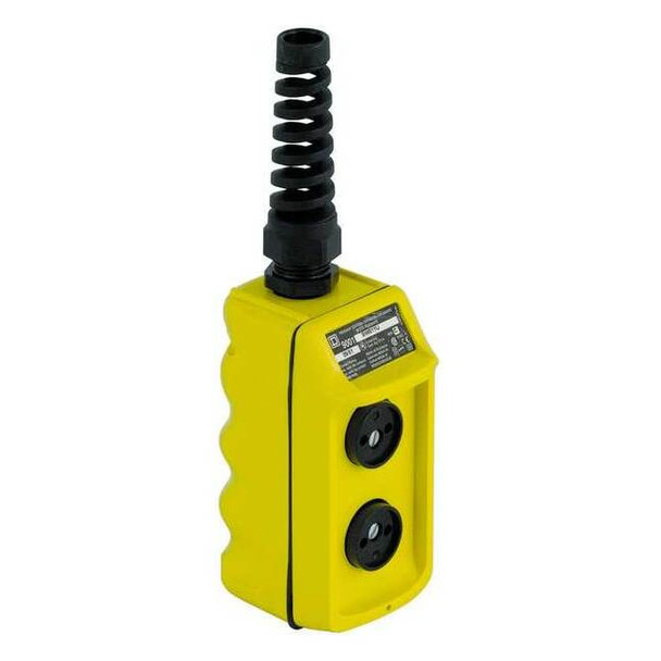 Square D PendantControlStation,Dead-End,2Buttons 9001BW100YU