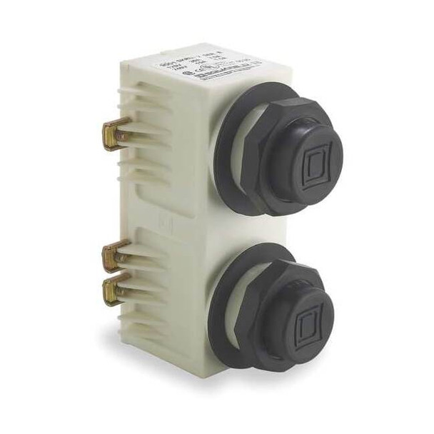 Square D PendantPushButton,Non-Illum,Black,2NO 9001SKRU2
