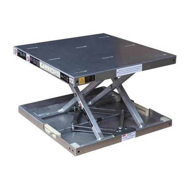 Dayton Scissor Lift Table, 300 lb. Cap, 22-3/16"W, 23-3/16"L 35KT63