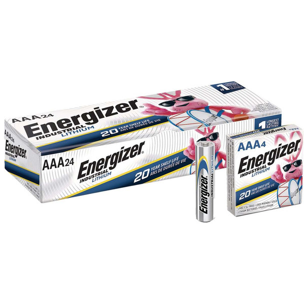 Energizer Industrial AAA Lithium Battery (24-Pack) LN92