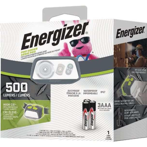 Energizer Pro Series 500 Lm. LED Hybrid High CRI Headlamp ENY25A32P