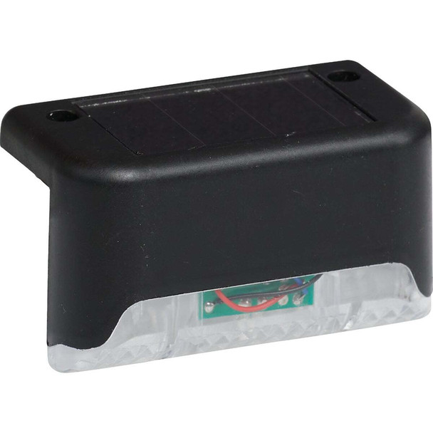 Black Plastic Solar Deck Light (3-Pack) BMSL0011 Black