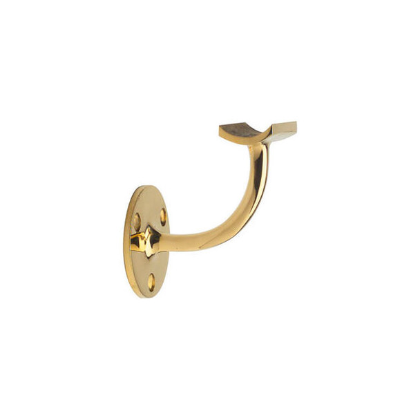 Lavi Industries Handrail Bracket for 1.5"" Tubing Polished Brass
