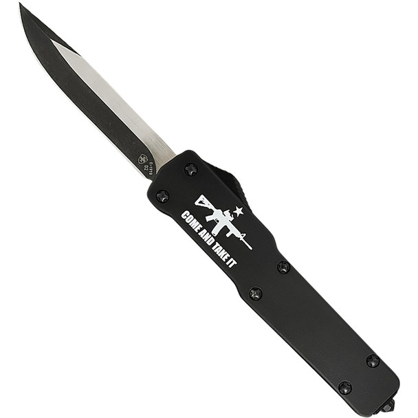 Slim Premium Alloy Weighted Come And Take It AR15 Drop Black D2 MZ-AR15-32-1