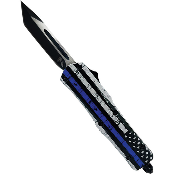 GenII Small Premium Alloy Back The Blue Tanto 440C Black S-BTB-23-1