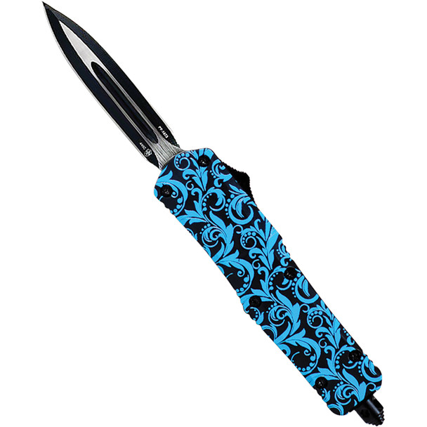 GenII Small Premium Alloy Maiden Teal Dagger 440C Black S-MDT-13-1