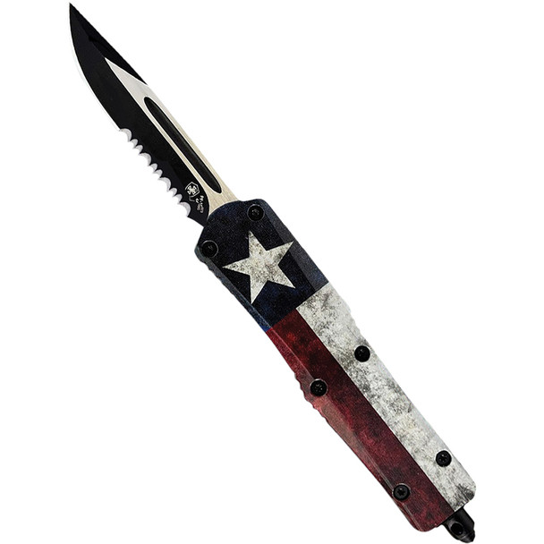 GenII Small Premium Alloy Captain Drop Serrated 440C Black S-CAP-63-1