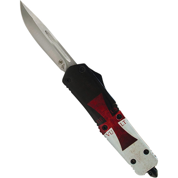GenII Small Premium Alloy Templar Flag Drop 440C Silver S-TK-33-2