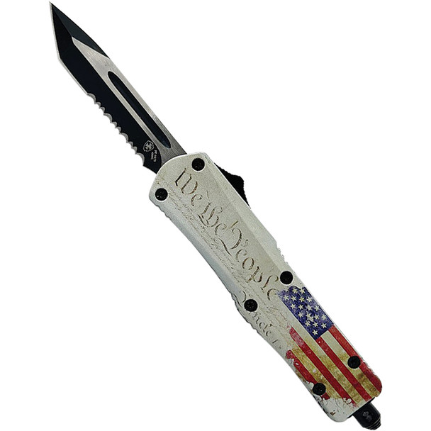 GenII Small Premium Alloy We The People Tanto Serrated 440C Black S-WTP-53-1