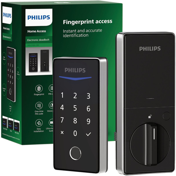 Philips Keyless Smart Lock Electronic Deadbolt, Satin Nickel DDL210X-13H - SN